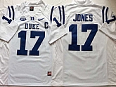Duke Blue Devils 17 Daniel Jones White College Football Jersey,baseball caps,new era cap wholesale,wholesale hats